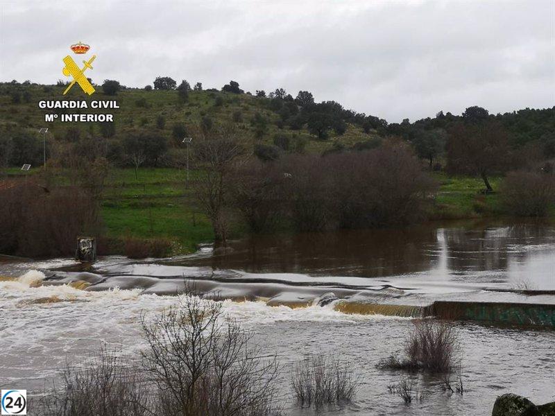 Siete pueblos de Cáceres lideran la lista de localidades más lluviosas en España hoy