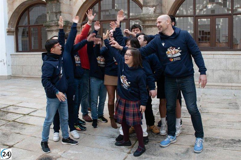 La Diputación de Cáceres apoya campus inclusivo de baloncesto entre el Sagrado Corazón y el Baskonia.