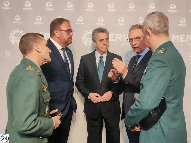 Desfile militar y gran despliegue de recursos en la Semana de la Guardia Civil en Mérida