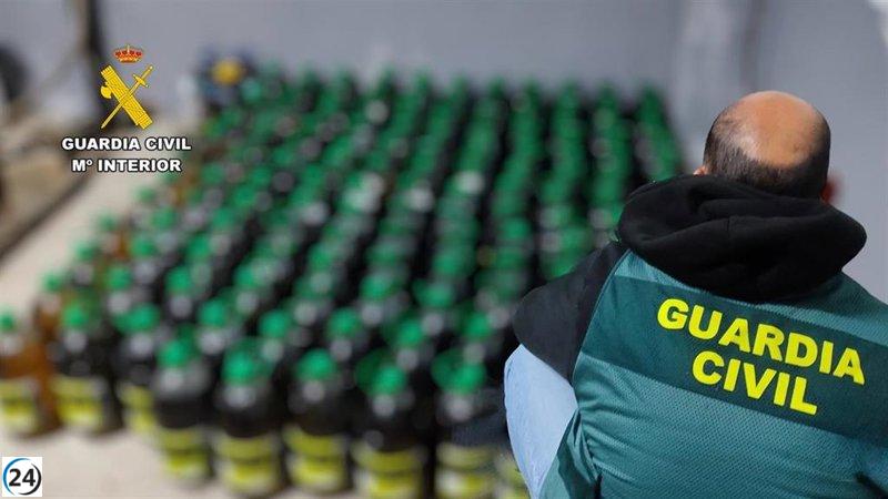 Dos individuos arrestados por presunta venta ilegal de aceite en Valencia de Alcántara.