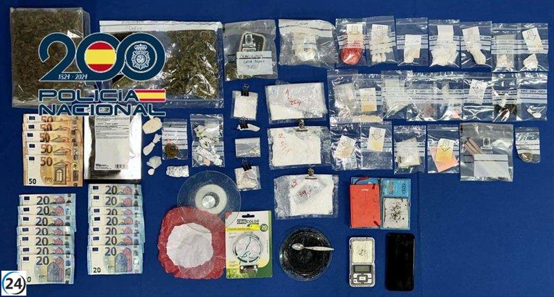 Siete detenidos en Badajoz en operativos antidroga, incluido un reincidente en prisión.