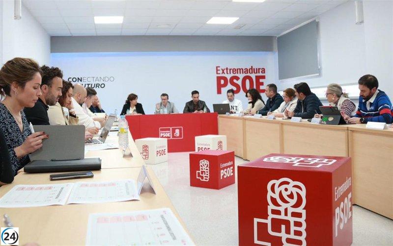 La Comisión del PSOE extremeño de Gallardo se reúne por primera vez para planificar su futuro.