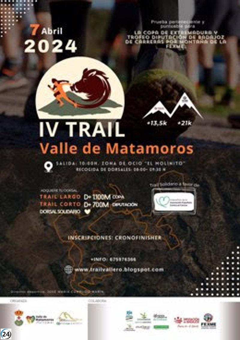 Inscripciones del IV Trail Valle de Matamoros apoyarán la lucha contra el cáncer con donaciones a la AECC.