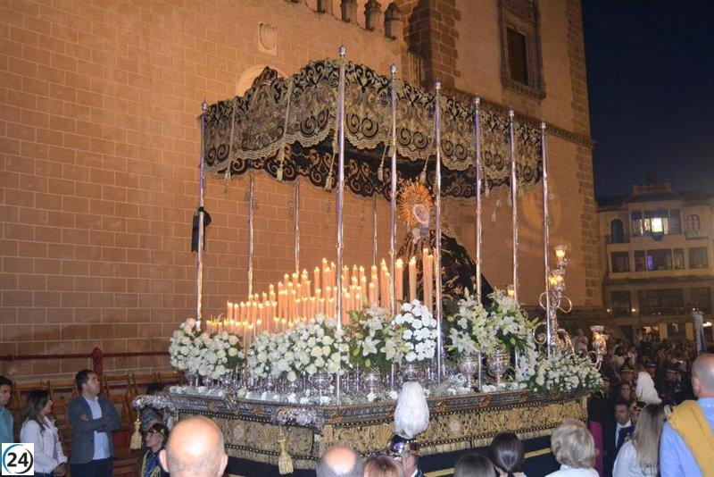 Tres procesiones programadas para Jueves Santo en Badajoz, incluyendo la de la Virgen de la Soledad si el clima lo permite.