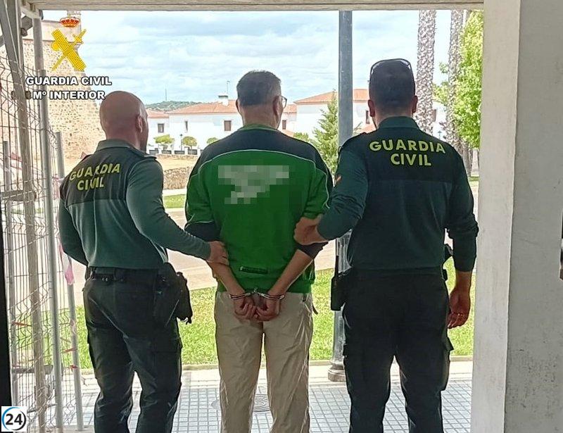 Detienen a sospechoso por intento de homicidio a taxista portugués en Olivenza.