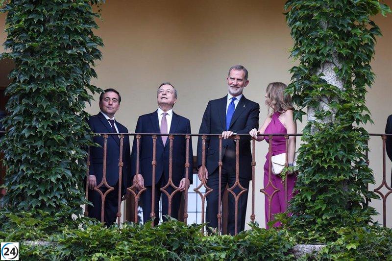 Rey Felipe VI da cena en Yuste por entrega del Premio Carlos V a Mario Draghi