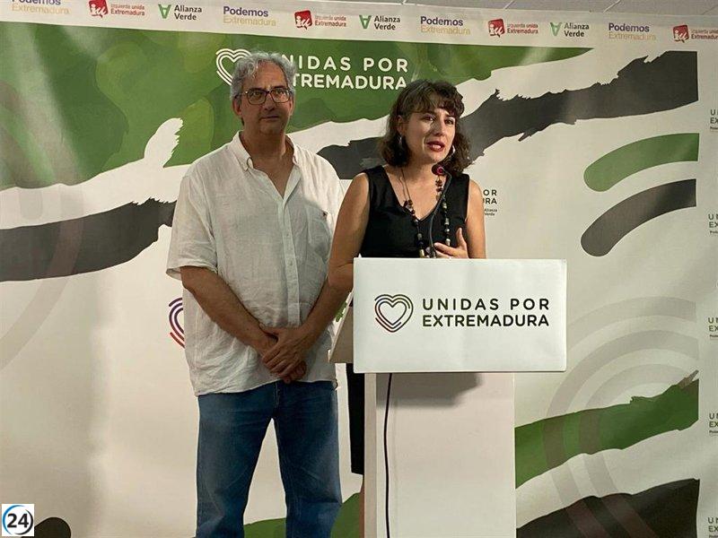 Unidas por Extremadura exige a Guardiola que se someta a una moción de confianza ante la falta de apoyo.