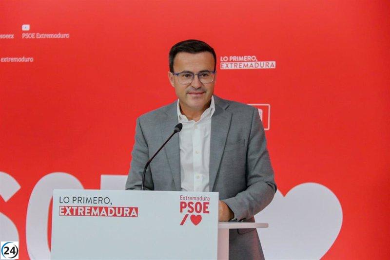 Gallardo del PSOE propone acuerdos a Guardiola para financiación autonómica y Presupuesto 2025.