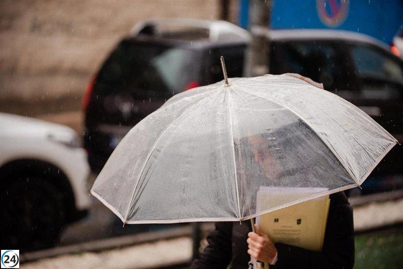 Alerta por lluvias en el norte de Cáceres y el Tajo-Alagón para el fin de semana.