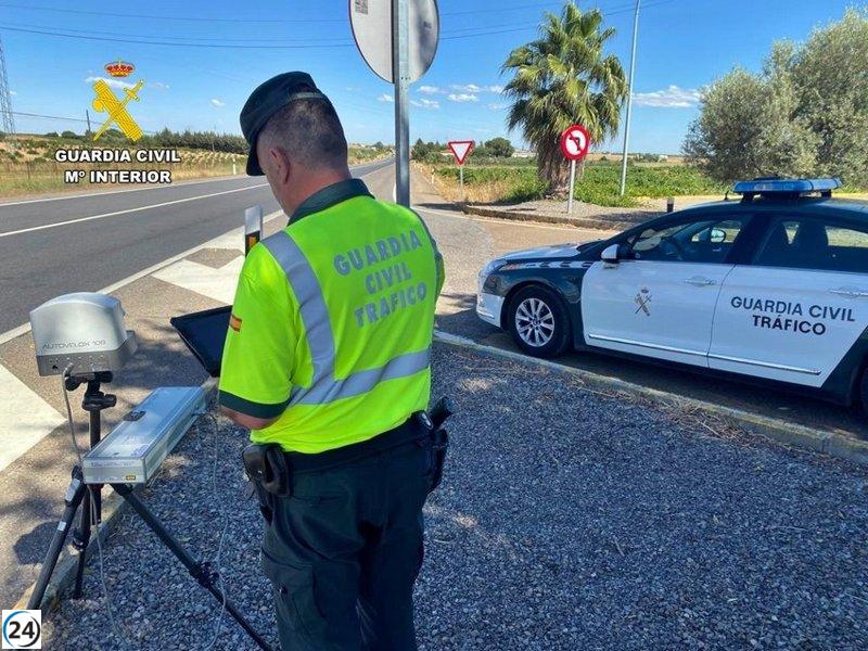 Velocidad récord en la A-5: conductor circula a 254 km/h en Guareña, Badajoz.