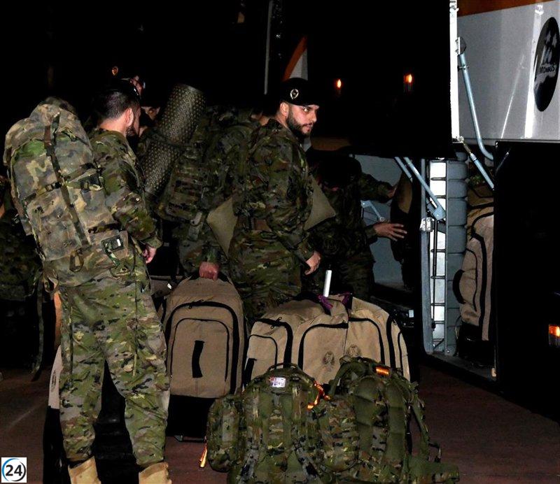 Nuevo contingente de la Brigada 'Extremadura XI' se dirige a Valencia para su primer relevo.
