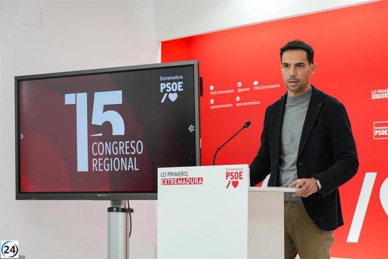 El PSOE extremeño programará su Congreso Regional en Plasencia los días 17 a 19 de enero.