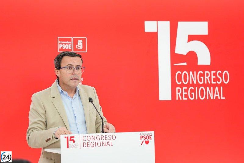 El PSOE presenta enmienda total a los PGEx 2025, considerándolos un 