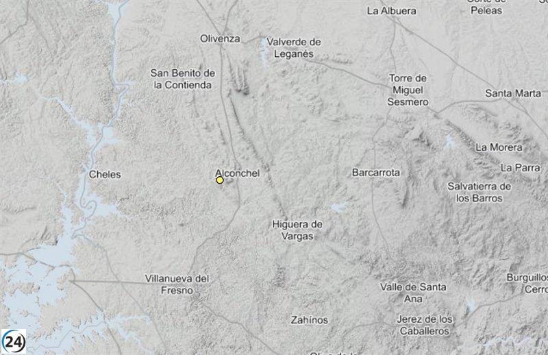 Temblor de magnitud 1,7 sacude Alconchel, Badajoz.