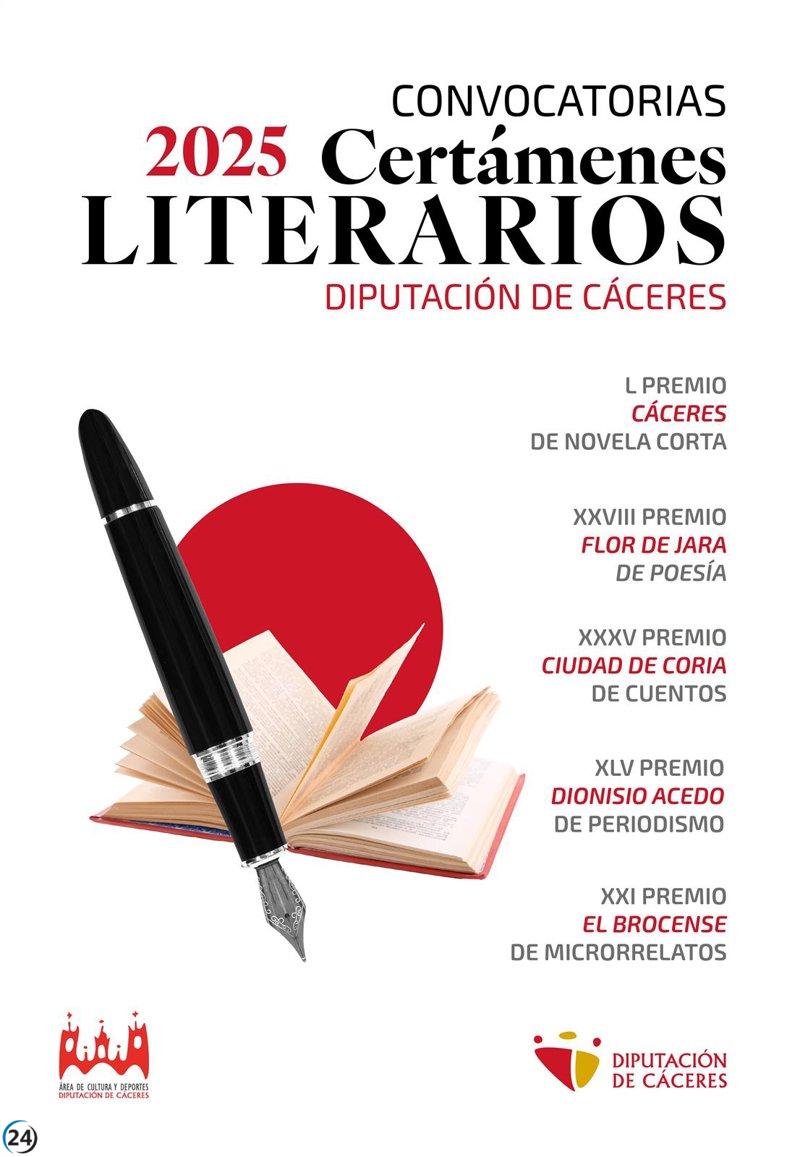 Última oportunidad: Plazo para participar en los concursos de literatura y periodismo de la Diputación de Cáceres se cierra el 30 de enero.
