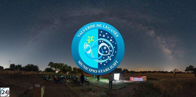 Valverde de Leganés, Badajoz, recibe el sello de Municipio Starlight.