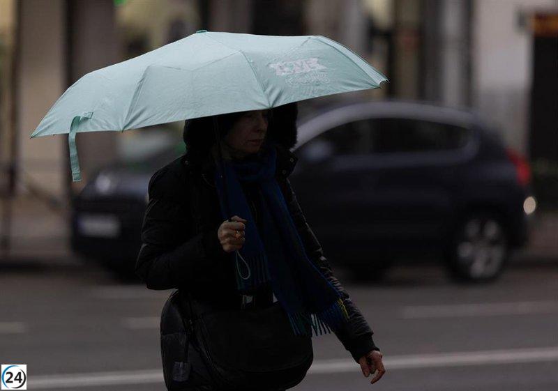 Seis municipios de Cáceres destacan entre las diez zonas más lluviosas de España este sábado.