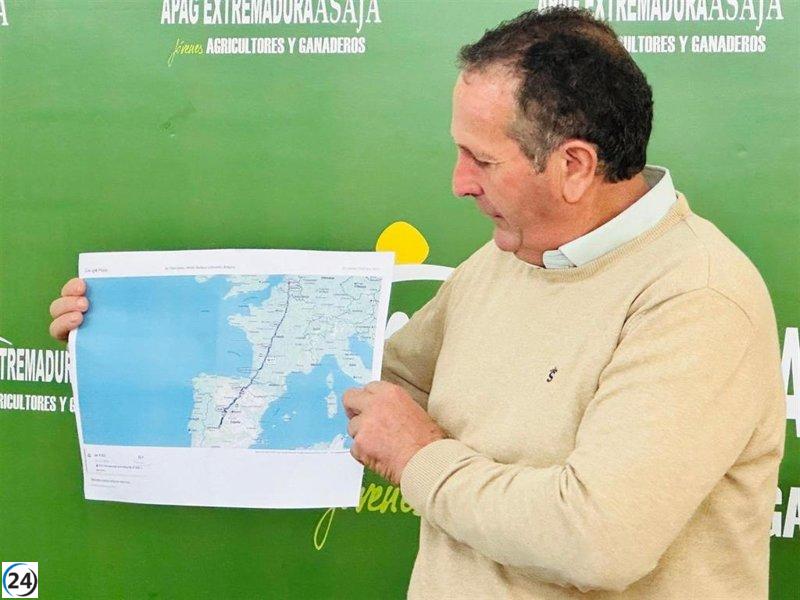 APAG Extremadura Asaja llevará a cabo en abril una manifestación de tractores hacia Bruselas por las políticas agrícolas de la UE.