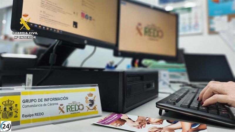 Arrestan en Coria a individuo por publicar mensajes xenófobos en redes sociales.