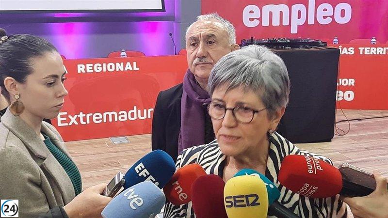 Patro Sánchez inicia su tercer mandato en UGT Extremadura con entusiasmo, centrado en fortalecer la industria regional.