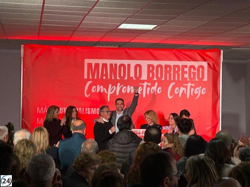 Borrego pide renovación y cohesión al presentar su candidatura para liderar el PSOE de Badajoz.