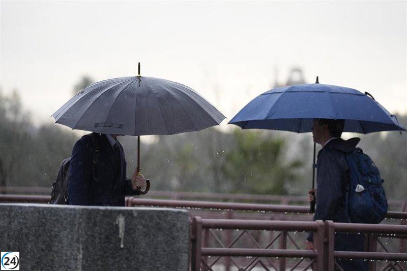 Borrasca Laurence activa alerta amarilla en Extremadura por tormentas severas.