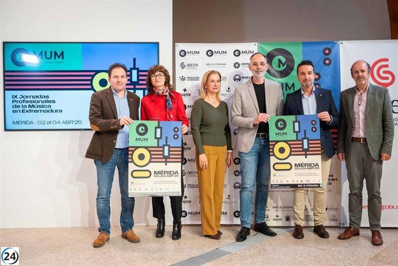 Mérida acogerá las Jornadas de Música MUM con la participación de 68 artistas destacados y nuevos talentos.