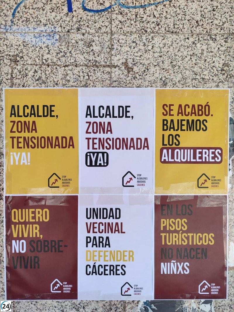 Estudiantes de la UEx organizan una protesta en Cáceres el 4 de abril contra los altos precios de los alquileres.