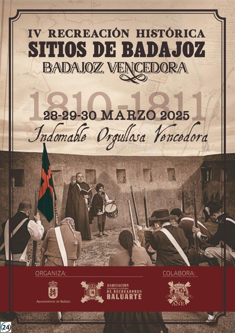 Más de 250 reenactors revivirán los 'Sitios de Badajoz' este fin de semana.
