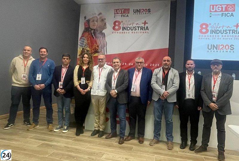 Ricardo Salaya asume la secretaría general de UGT FICA Extremadura con apoyo unánime.