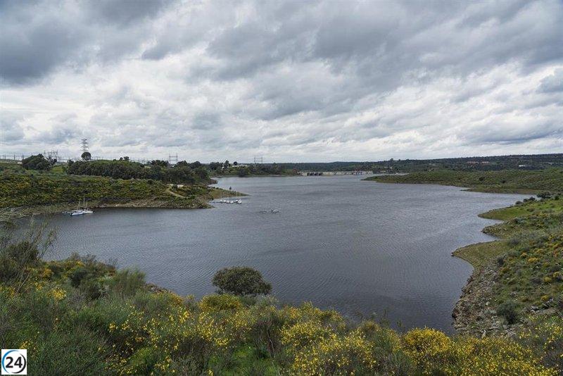 Incremento de 165 hm³ en embalses del Guadiana y 31 hm³ en los del Tajo en la última semana.