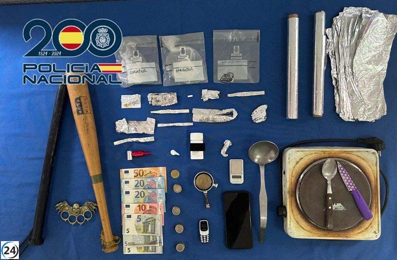 Capturan al sospechoso que operaba un narcomenudeo en Antonio Domínguez, Badajoz.