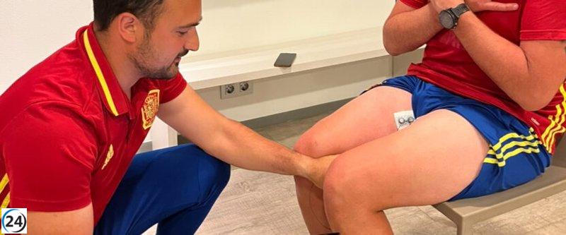 Investigación de la UEx sugiere electrodos para evaluar futbolistas con parálisis cerebral.