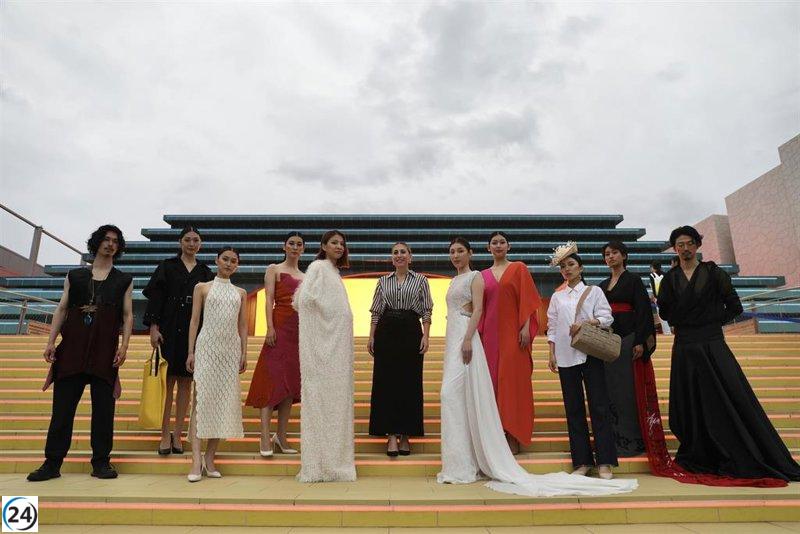 María Guardiola impulsa la moda extremeña en la Expo de Osaka 2025.