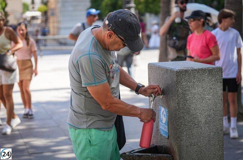 Alerta amarilla por calor extremo en Las Vegas del Guadiana y Barros y Serena este sábado.