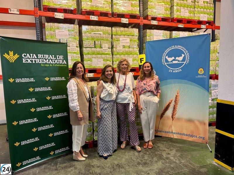 Caja Rural de Extremadura apoya al Banco de Alimentos de Badajoz con 20.000 litros de leche.