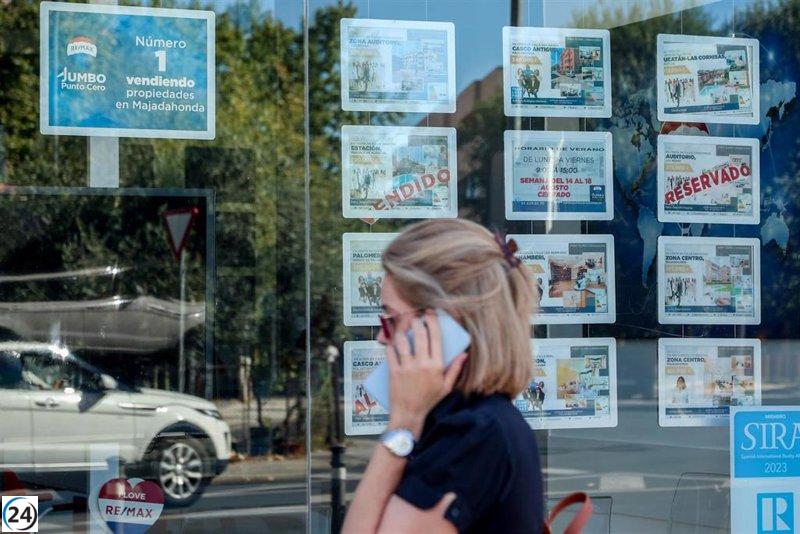 Aumento del 23,2% en la compraventa de viviendas en Extremadura en abril, pero con un descenso en el ritmo mensual.