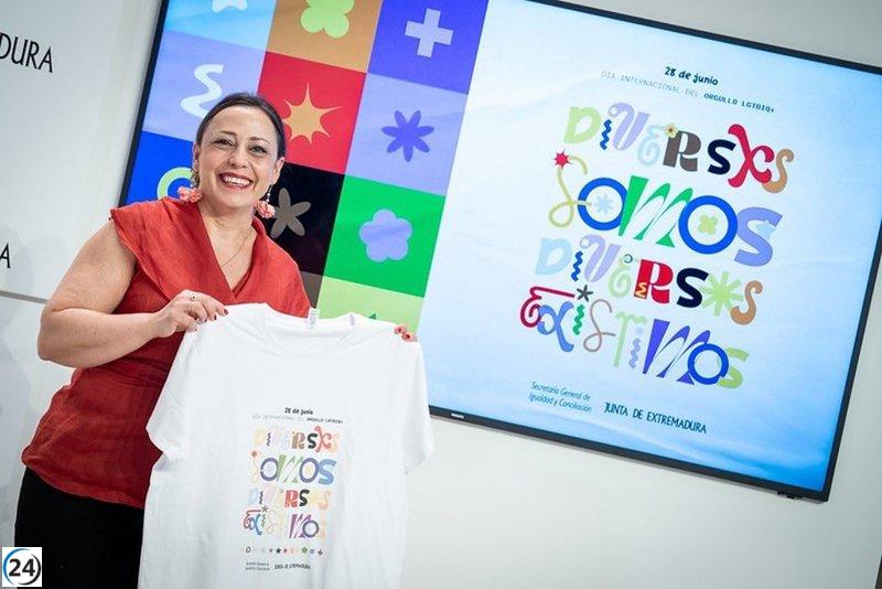 Extremadura lanza la campaña 'Diversxs somos, diversxs existimos' para celebrar el Día del Orgullo.