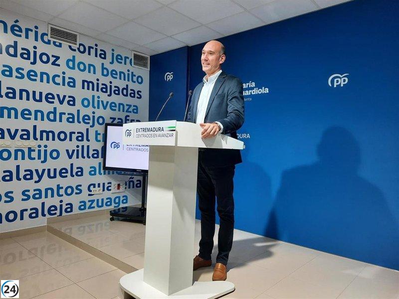 El PP extremeño resalta la importancia de la región para Feijóo y critica el mutismo de Gallardo ante Sánchez.