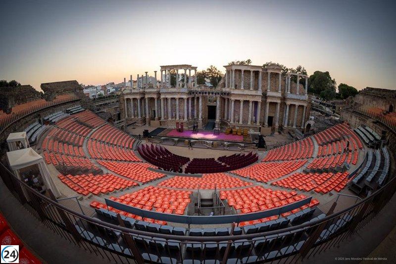 El Festival de Teatro de Mérida mejora la comodidad con 600 nuevos cojines en la cavea media.