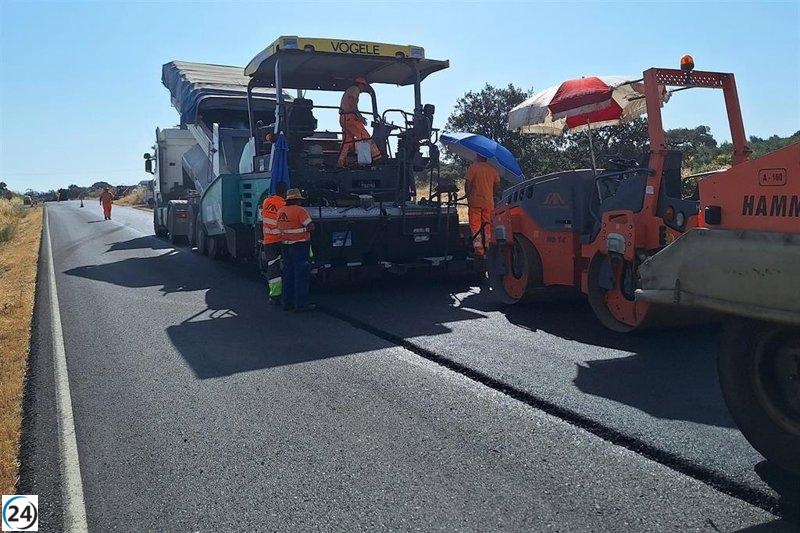 Obras de mejora en la carretera de Aldea del Cano a Torremocha comienzan en Cáceres.
