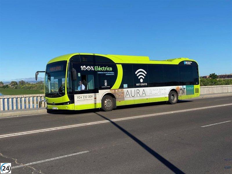 Incremento del 0,1% en el uso de autobuses urbanos en Extremadura durante mayo.