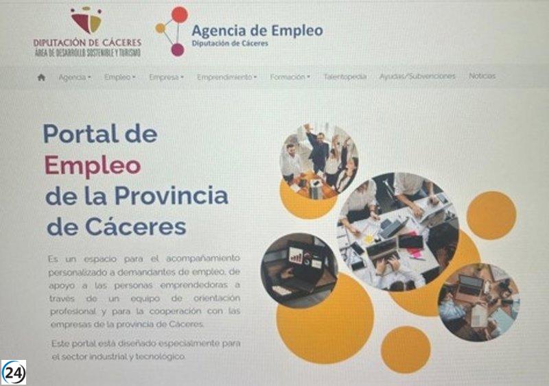 La Diputación de Cáceres impulsa la IA para unir ofertas y demandas de empleo.