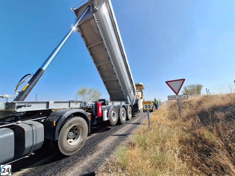 La Diputación de Cáceres renueva las carreteras CC-324 y CC-331.