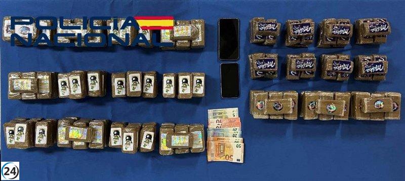 Detenido en Badajoz con más de 19 kilos de hachís y enviado a prisión