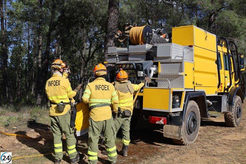 El Infoex considera controlado el incendio de Guijo de Galisteo y desactiva la alerta nivel 1.