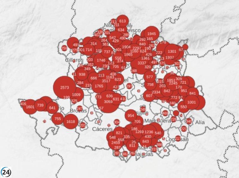 Diputación de Cáceres lanza herramientas digitales para acceder a información de 223 localidades.