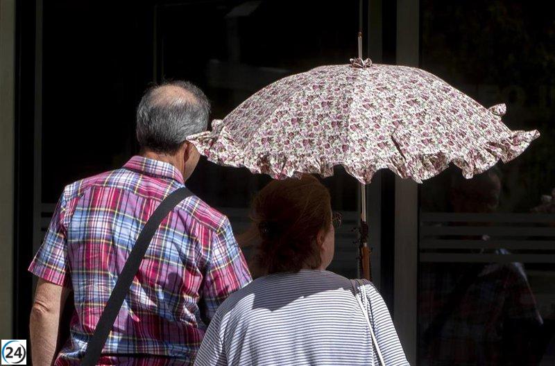 Las Vegas del Guadiana, Villuercas y Montánchez enfrentan hoy alertas rojas por temperaturas que alcanzan los 44ºC.