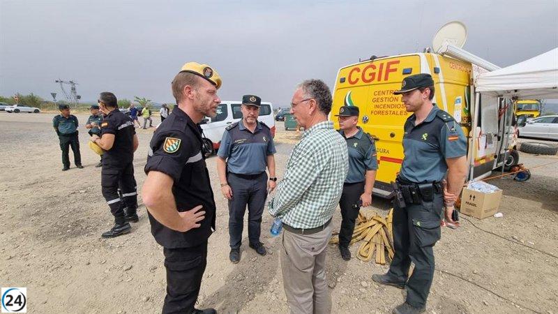 Alemania refuerza la lucha contra incendios en Jarilla con un destacado contingente.