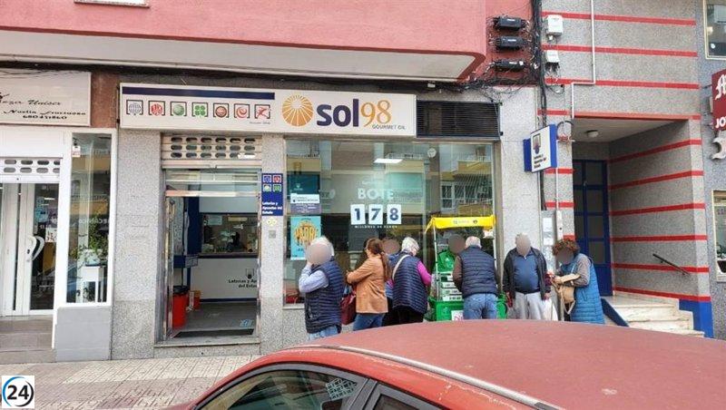 Badajoz celebra un premio de casi 33.000 euros en la Bonoloto de este domingo.
